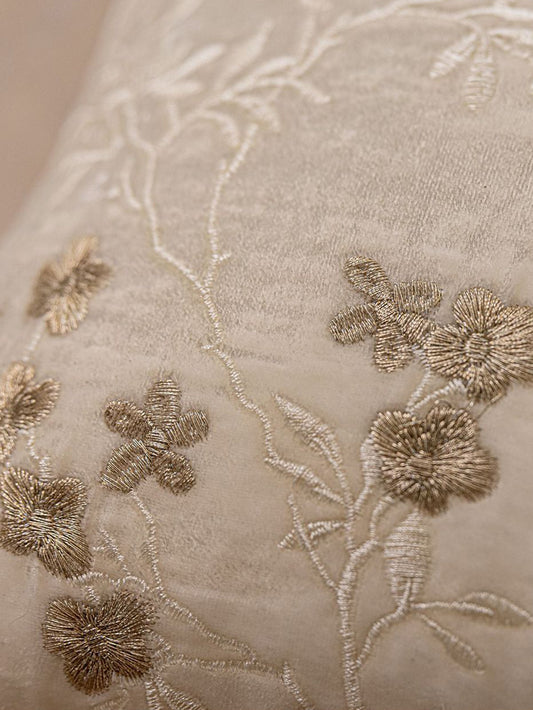 Chinoiserie Peach Blossom Lumbar Pillow