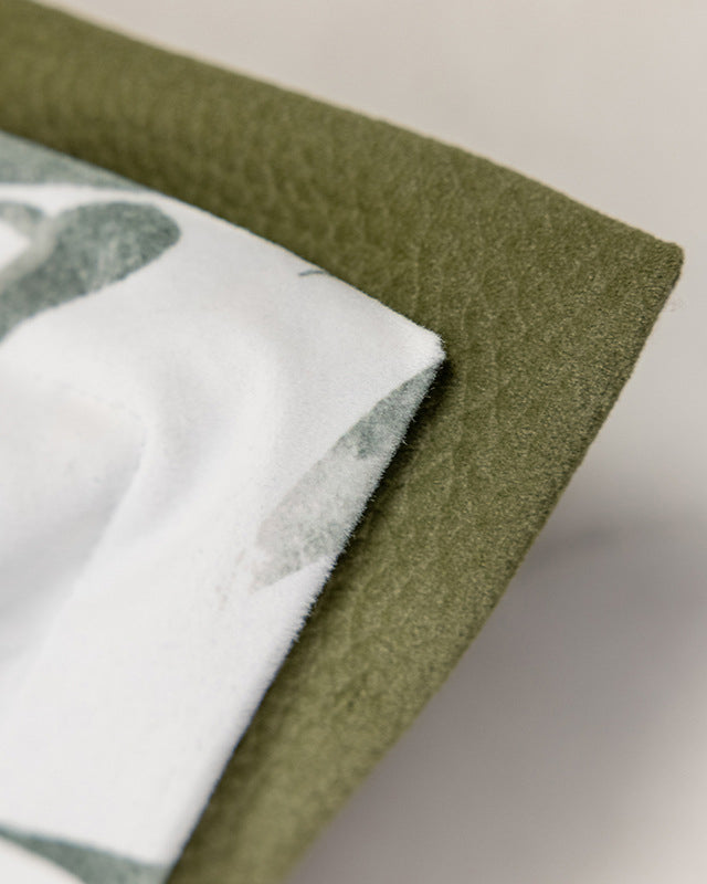 LaLuna Home Chinoiserie Green Bamboo Verse Velvet Throw Pillow