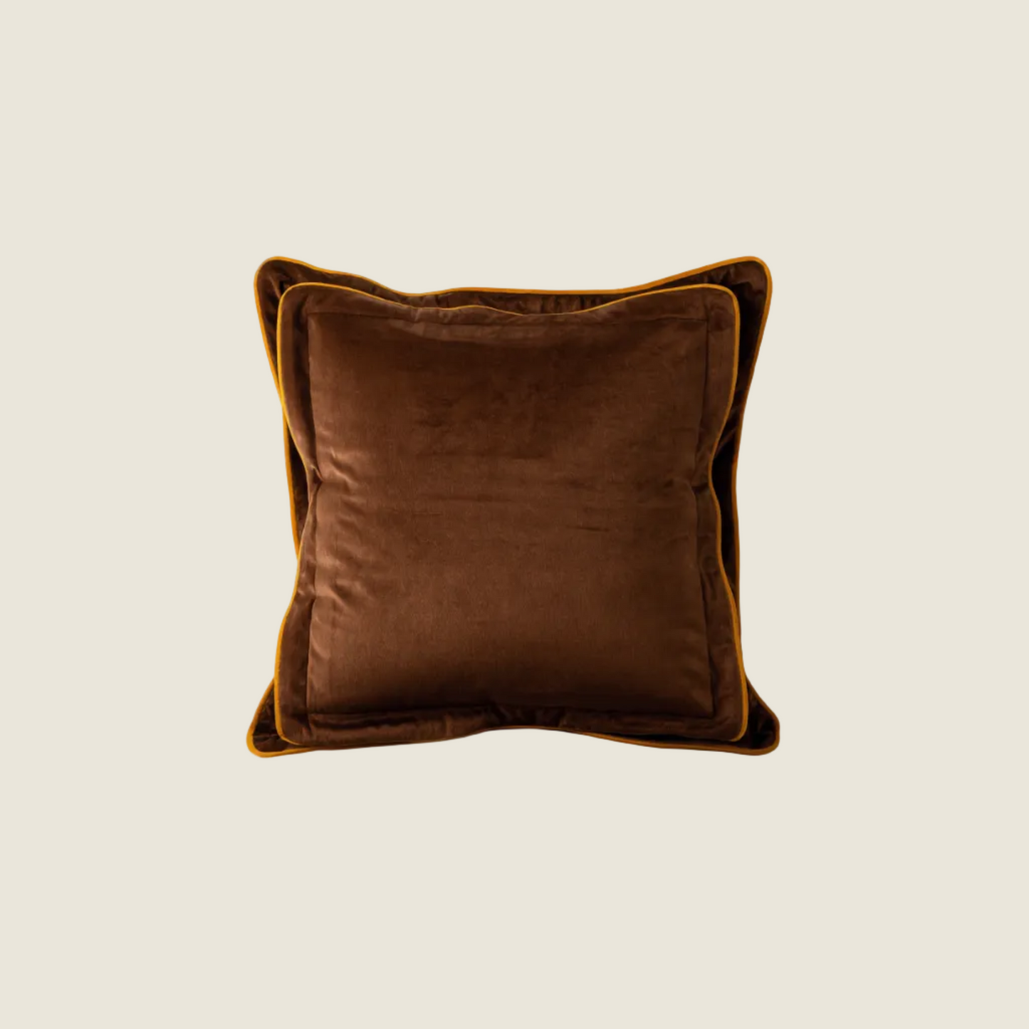 Luminous Tones Double-Trim Throw Pillow