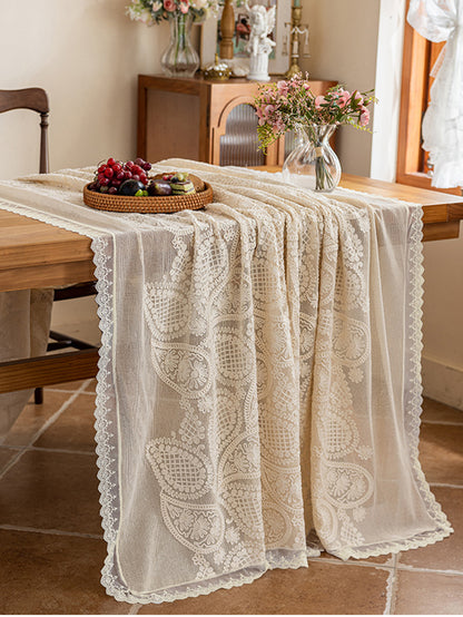LaLuna Home Paisley Lace Tablecloth 140*240cm / 55*94in