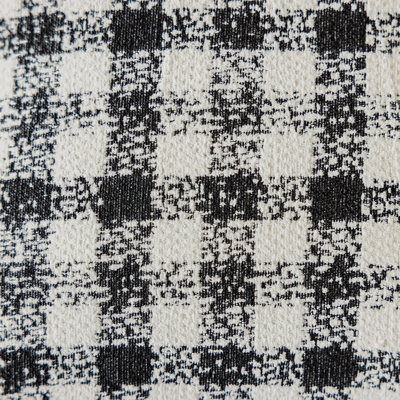 LaLuna Home Monochrome Checkerboard Jacquard Throw Pillow