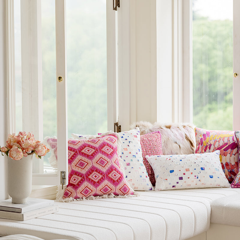 LaLuna Home Confetti-like Jacquard Throw Pillow
