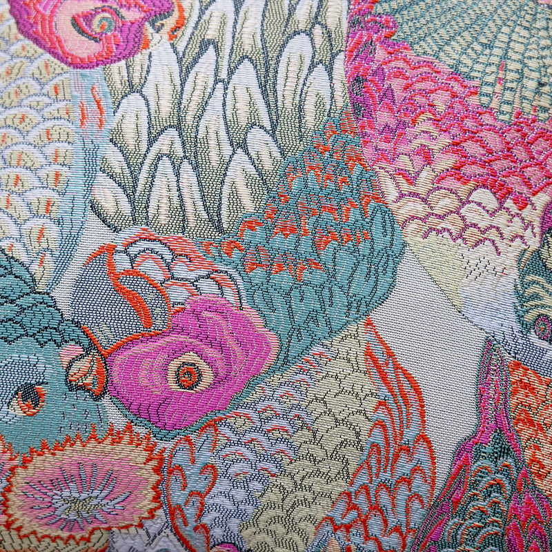 LaLuna Home Exotic Bird Silky Jacquard Throw Pillow