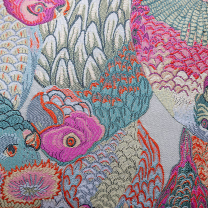 LaLuna Home Exotic Bird Silky Jacquard Throw Pillow
