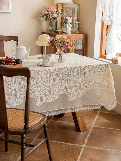 LaLuna Home Paisley Lace Tablecloth 130*220cm / 51*87in