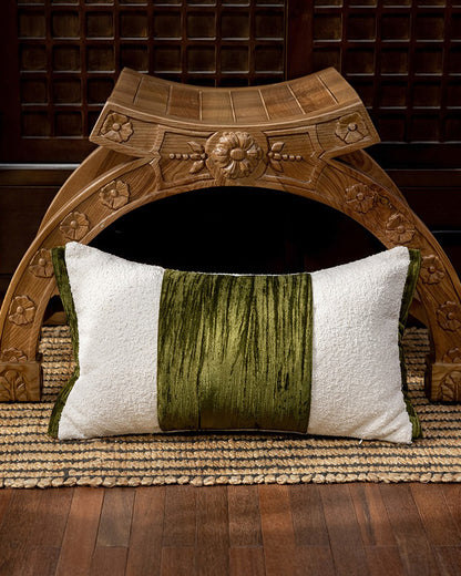LaLuna Home Chinoiserie Emerald Vintage Patchwork Throw Pillow