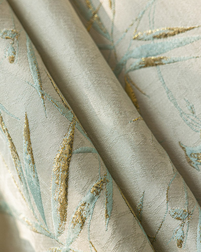 LaLuna Home Chinoiserie Bamboo Jacquard  Tablecloth with Tassels