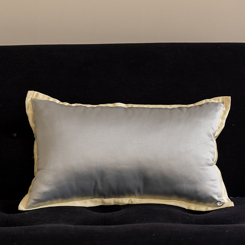 LaLuna Home Chinoiserie  Silver Blue Throw Pillow