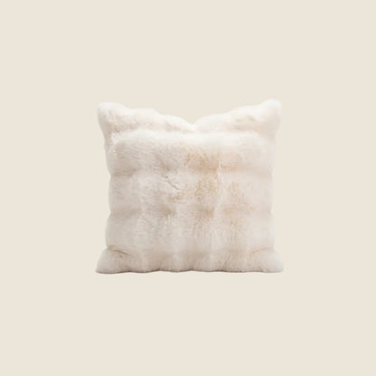 LaLuna Home Cloudy Puff White Bubble Fleece Throw Pillow