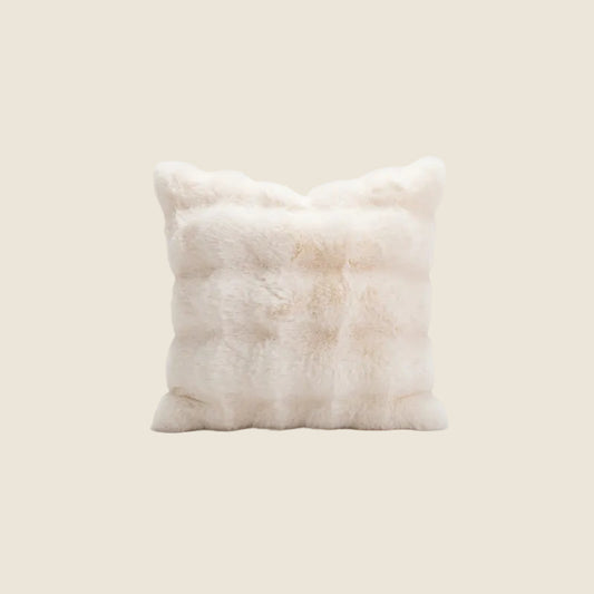 LaLuna Home Cloudy Puff White Bubble Fleece Throw Pillow