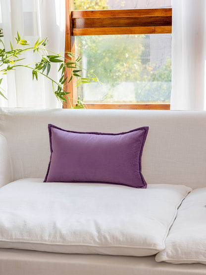 Chinoiserie Soft Purple Scale Pattern Lumbar Pillow