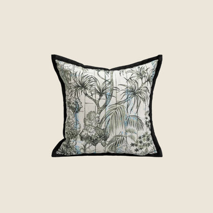 LaLuna Home Chinoiserie Forest Whisper  Jacquard Throw Pillow