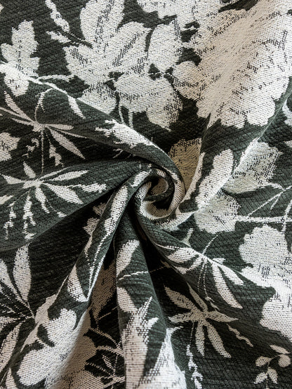 LaLuna Home Full Garden Chenille Jacquard  Tablecloth - Green