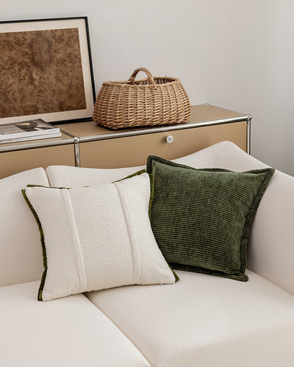 LaLuna Home Chinoiserie White Bamboo Trim Throw Pillow