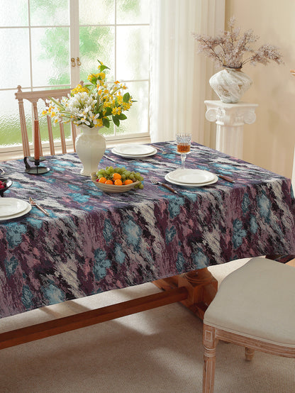 LaLuna Home Vintage Purple Haze Nature Abstract Jacquard Tablecloth