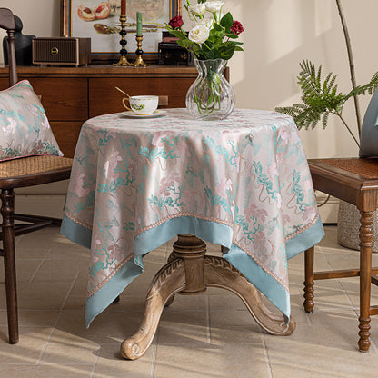 LaLuna Home Chinoiserie Pine-Crane Pattern Tablecloth