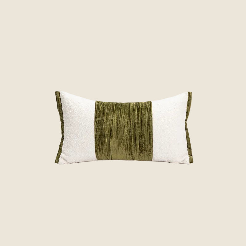 LaLuna Home Chinoiserie Emerald Vintage Patchwork Throw Pillow