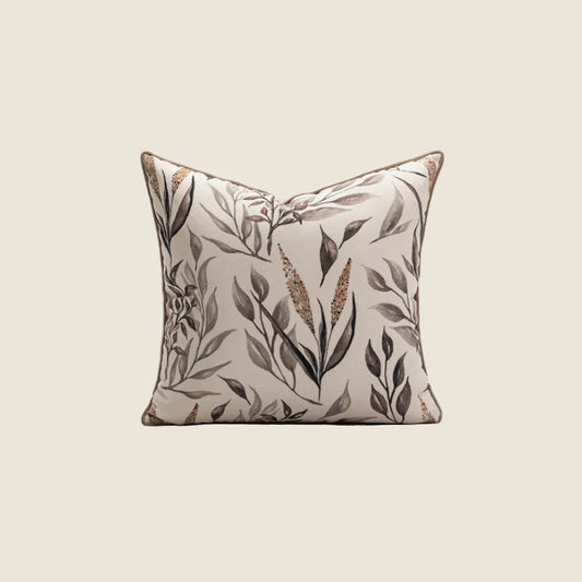 LaLuna Home Amber Elegance Floral Velvet Throw Pillow