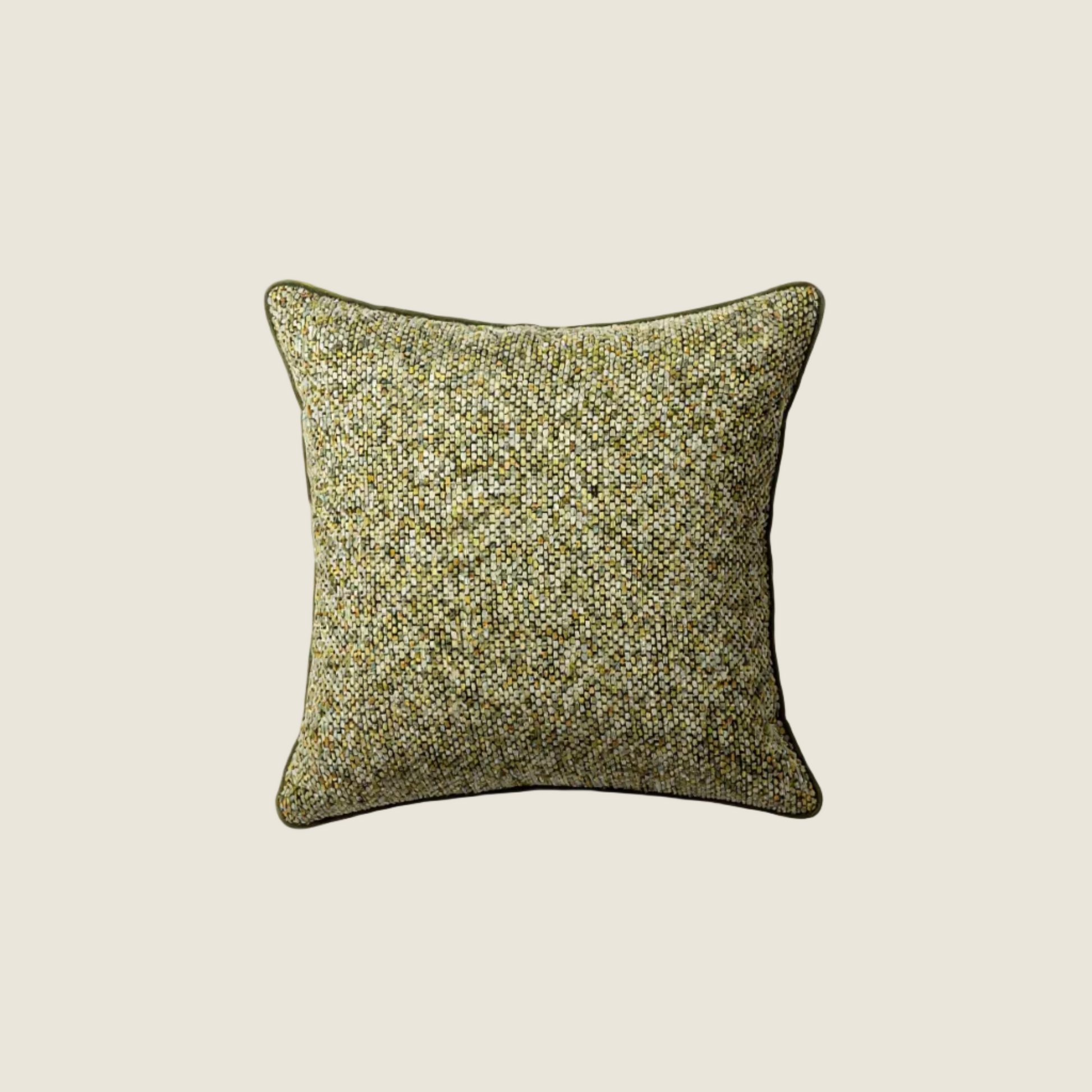 Chinoiserie Green Luminous Ripple Dream Throw Pillow