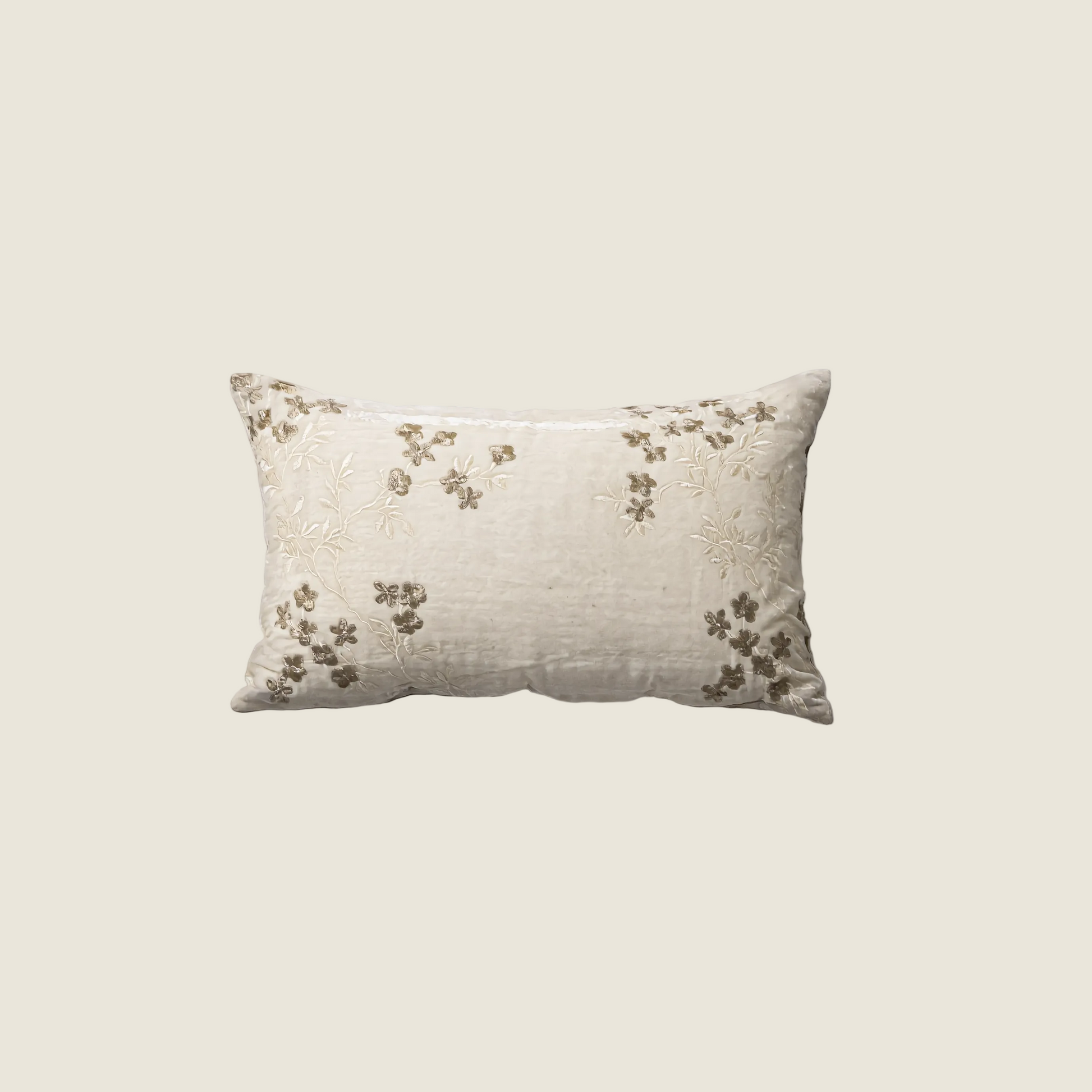 Chinoiserie Peach Blossom Lumbar Pillow